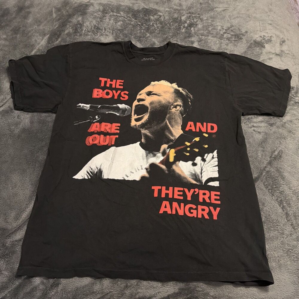 LARGE Zach Bryan The Boys Are Out And They’re Angry Country Tour Used